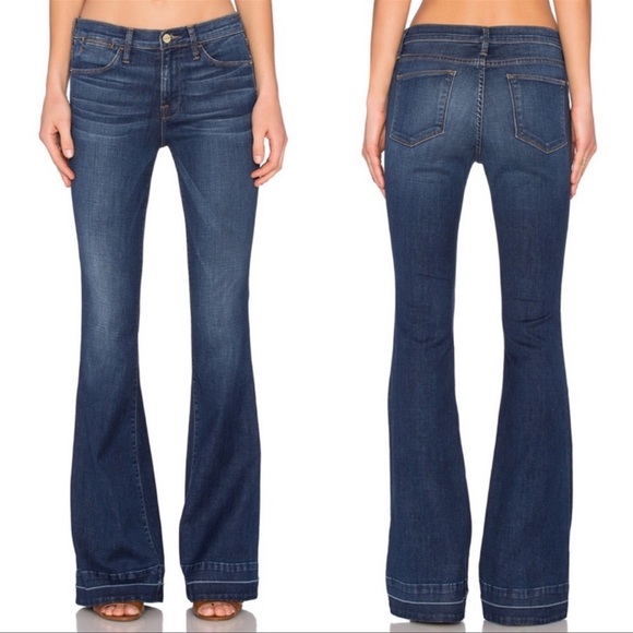 Frame Le Heigh Flare jeans in Colby wash - Picture 1 of 6